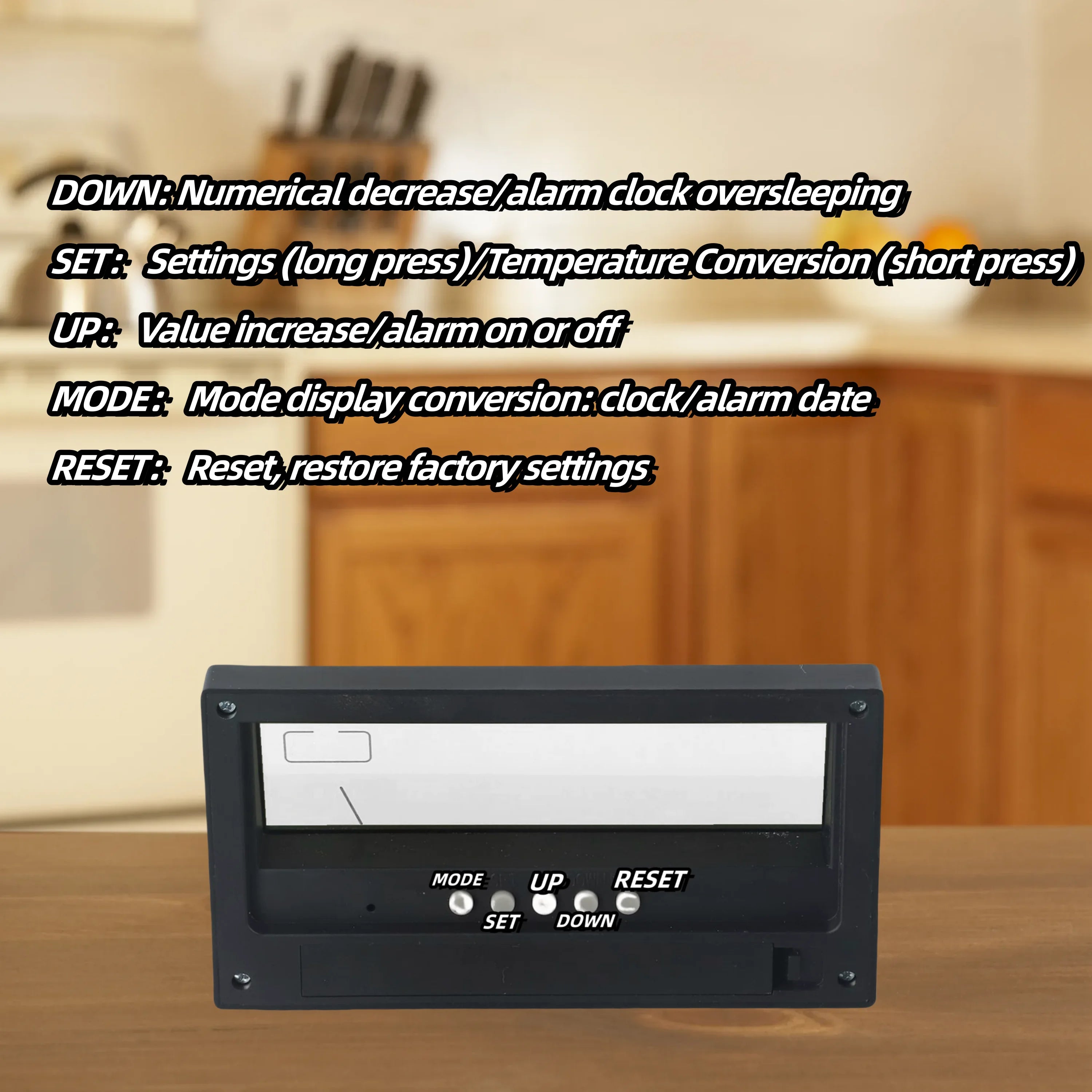 Creative weather display clock