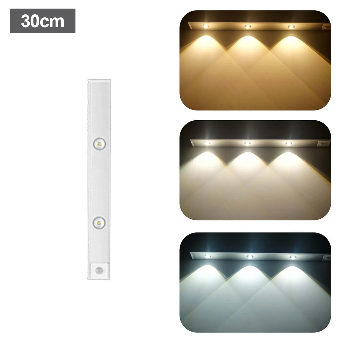 Ultra-thin LED light strip with motion sensor