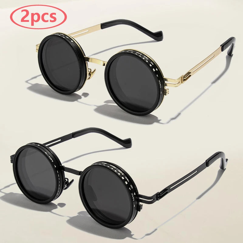 ND9 Polarized Round Sunglasses