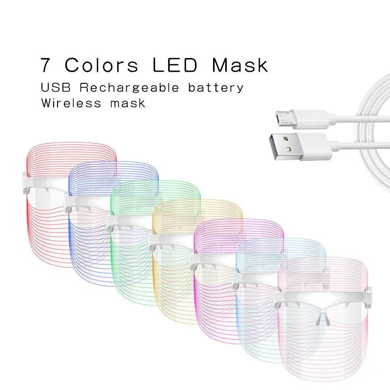 7-color LED mask for skin care