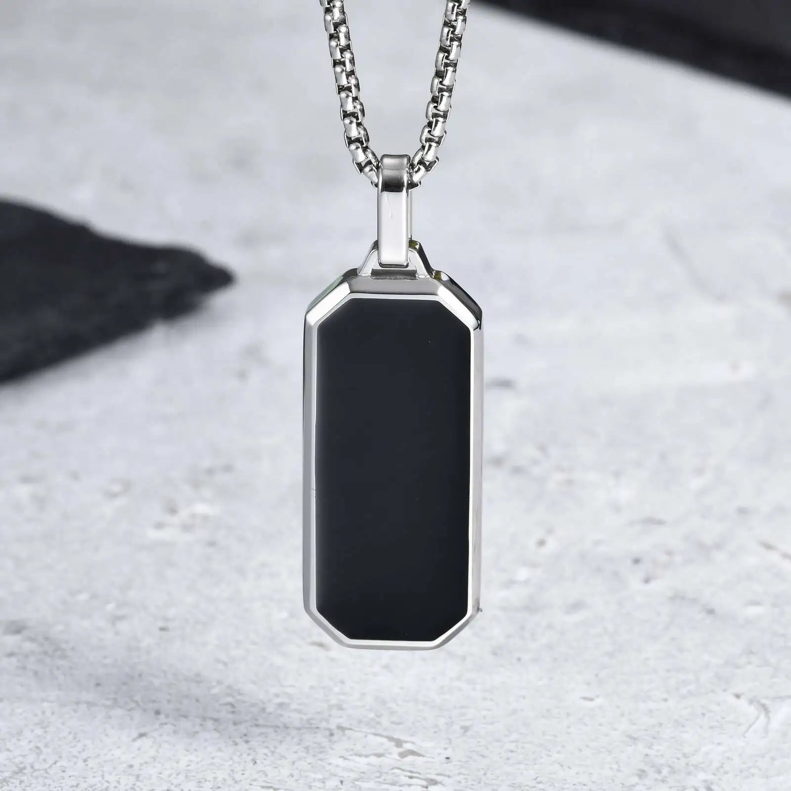 Casual Mens Geometric Square Necklaces