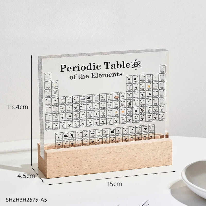 Chemical elements ornament with USB light stand