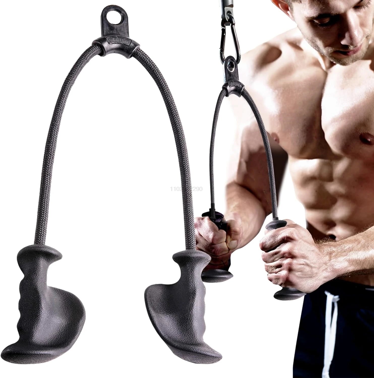 Biceps Triceps Rope Pulldown