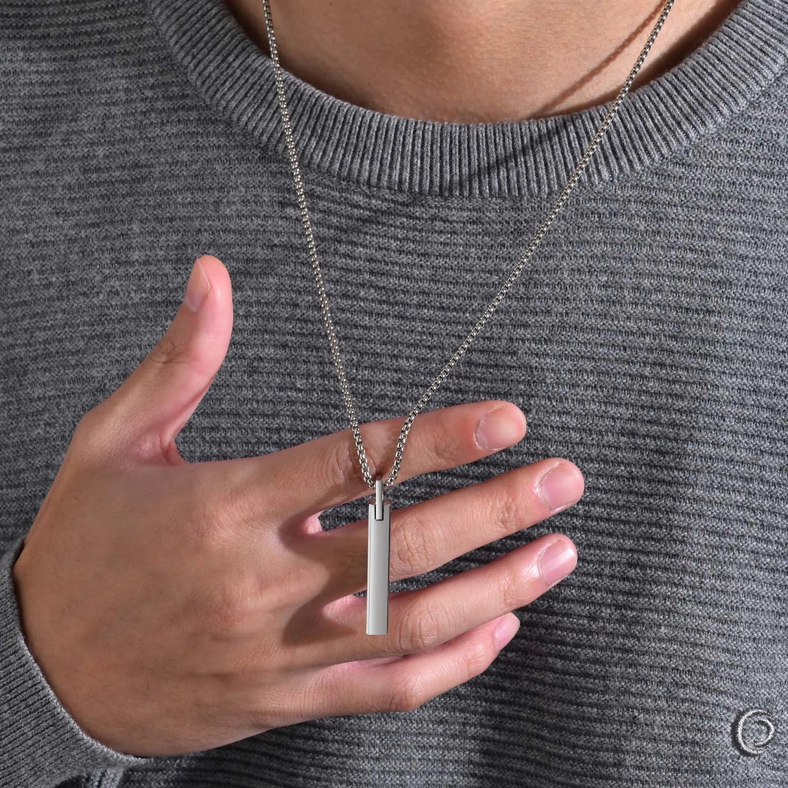 Vertical Bar Necklaces for Men