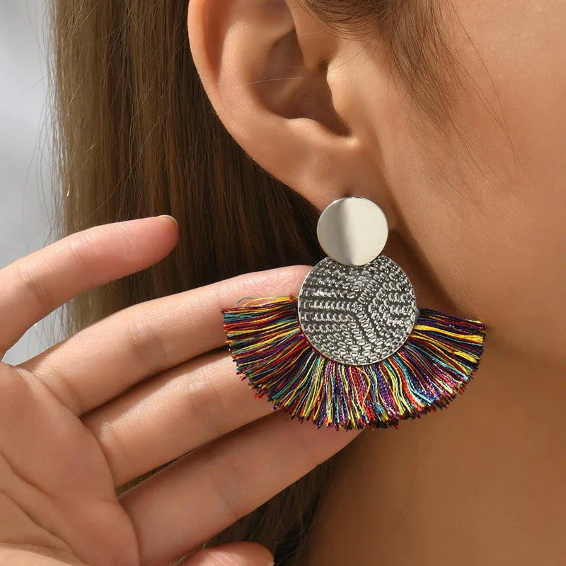 Fringed earrings