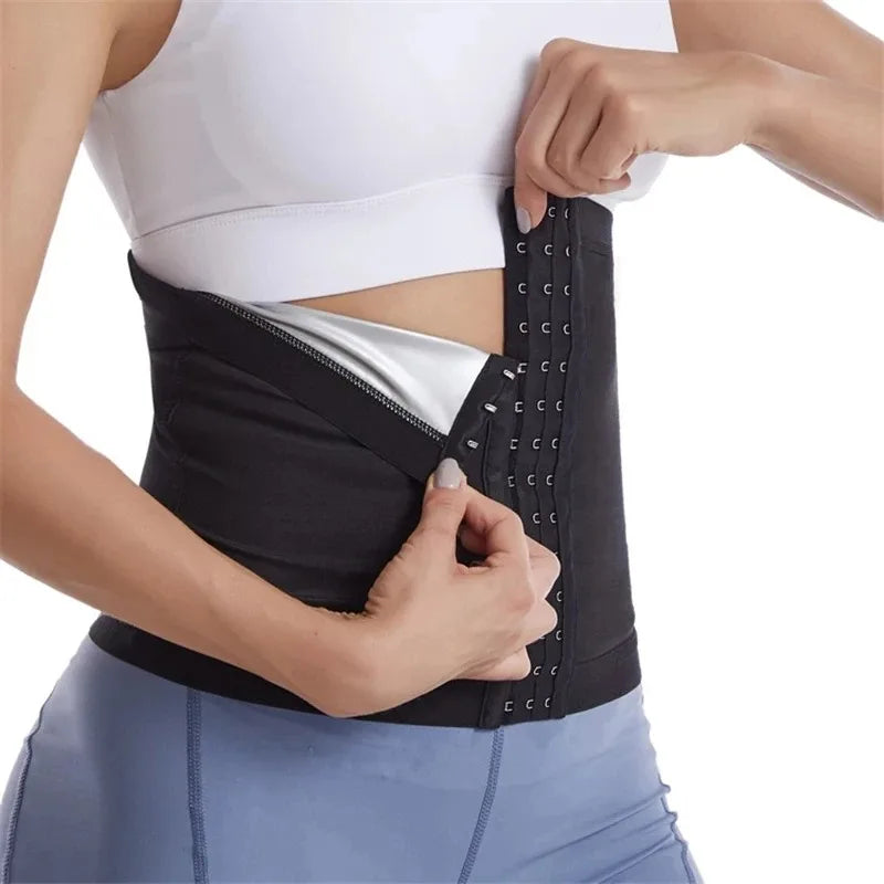 Premium waist shaping belt with sauna effect