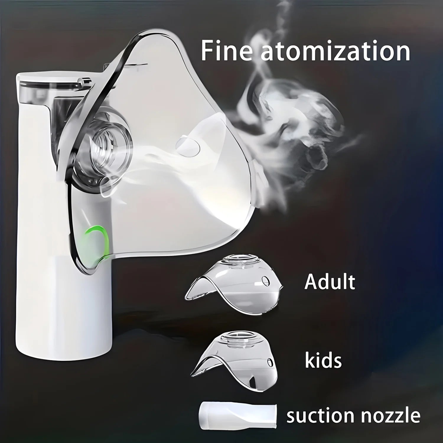 Portable silent medical nebulizer