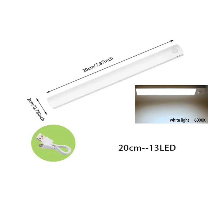 LED light with motion sensor for cabinets