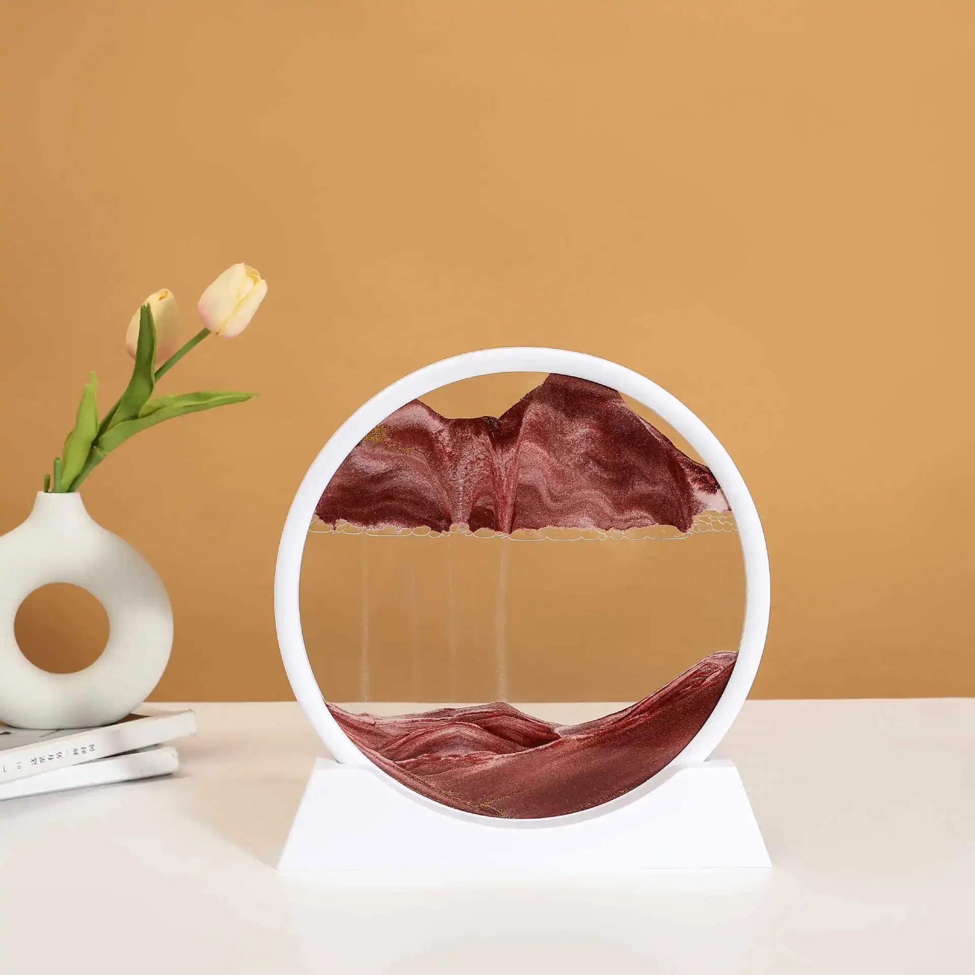 3D Sand Hourglass Art Image