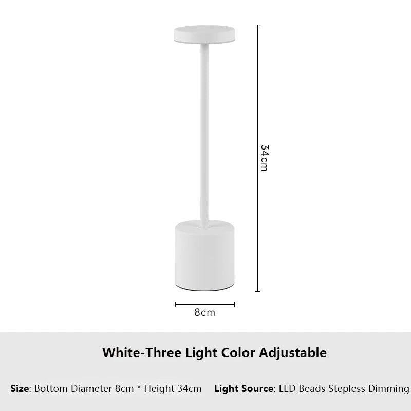 LED table lamp with touch sensor
