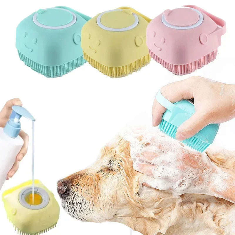Silicone Pet Bath Massage Gloves