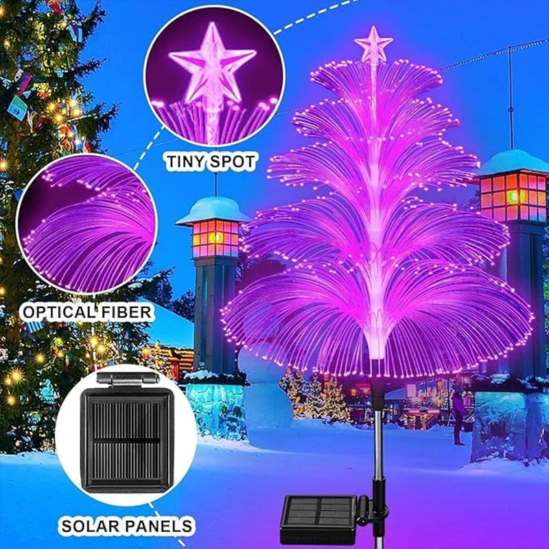 Colorful color-changing solar jellyfish garden light
