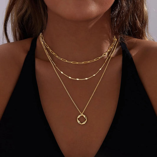 Layered Gold Necklaces