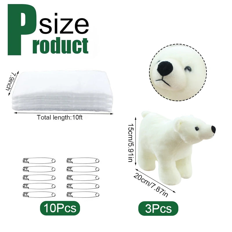 Christmas Stair Decoration Fake Snow Cotton