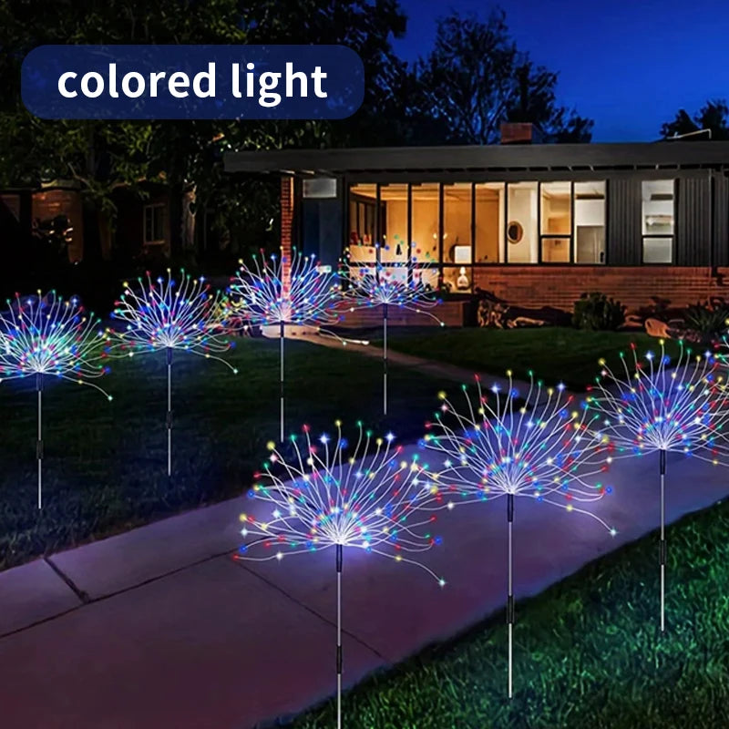Outdoor solar lights, Christmas firework light
