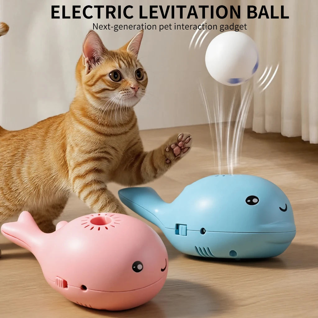 Whale Shaped Floating Ball Cat Toys