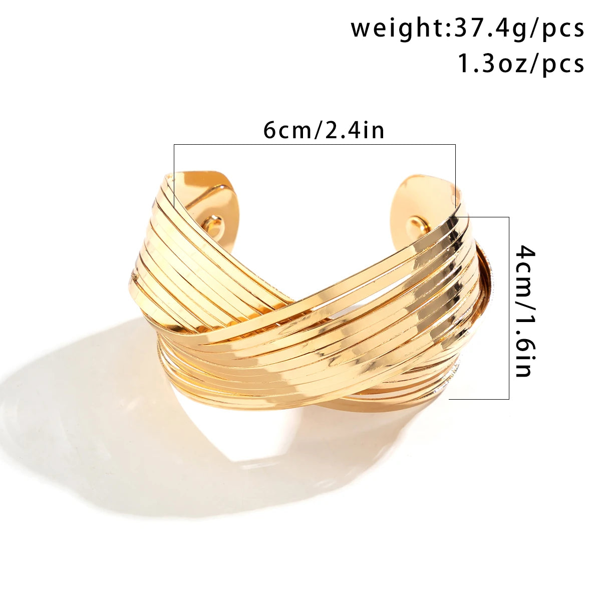 Open cuff bracelet
