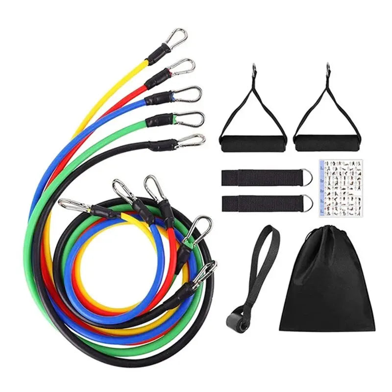 Set of 11 pull resistance bands