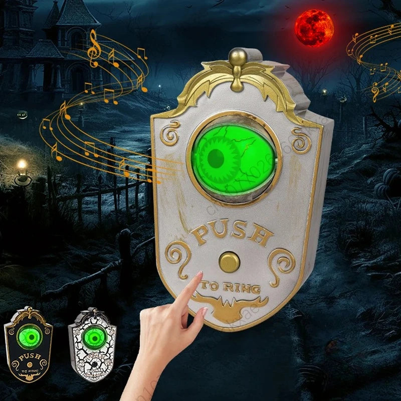 Creepy Eye Doorbell 👁️🔔 - Scary Halloween Doorbell with Eyeball