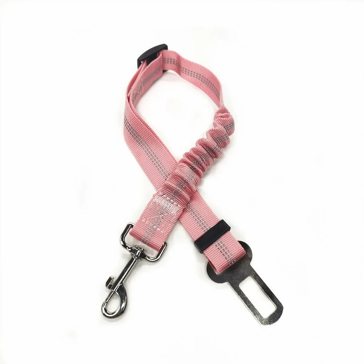 Adjustable dog seat belt