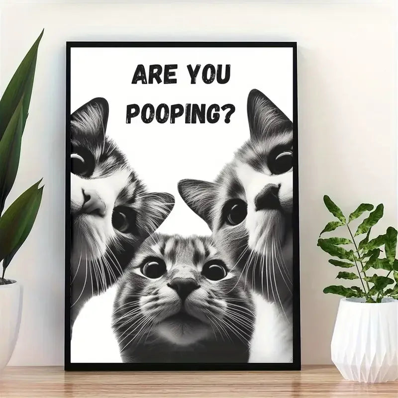 Funny animal poster