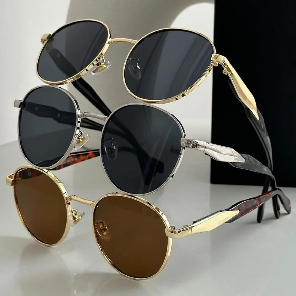 Vintage round metal sunglasses