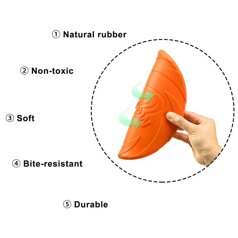 OUZEY Bite Resistant Flying Disc for Dogs