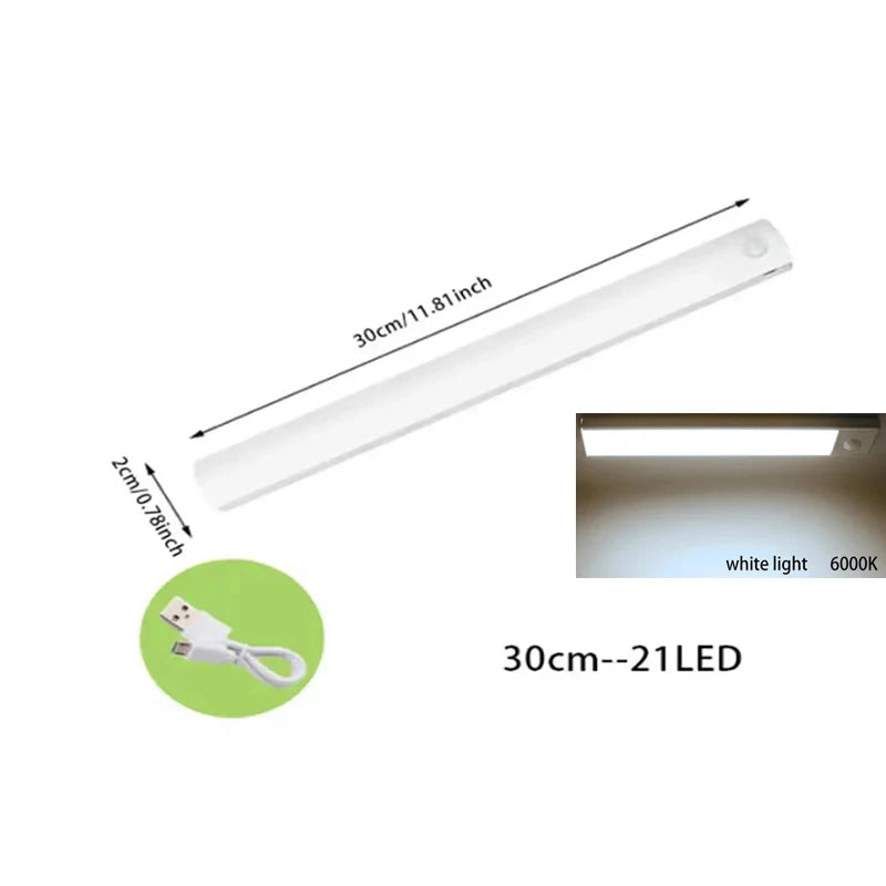 LED light with motion sensor for cabinets