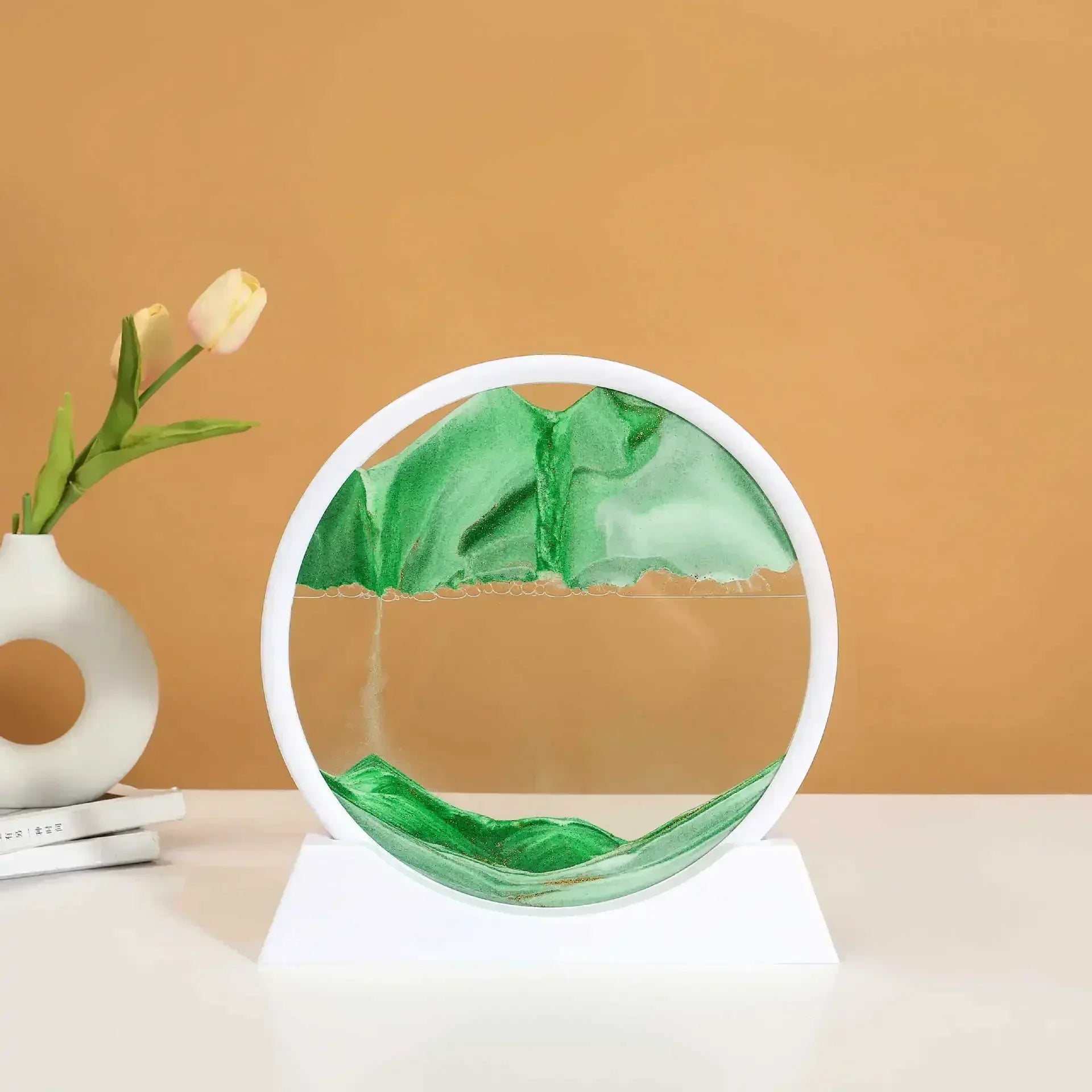 3D Sand Hourglass Art Image