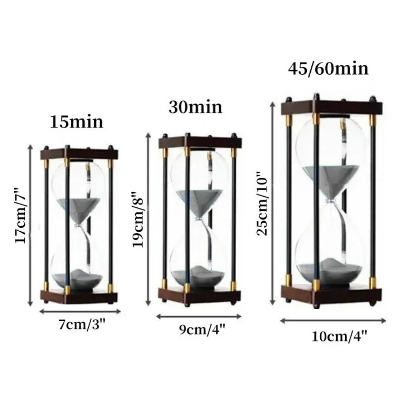Decorative retro hourglass