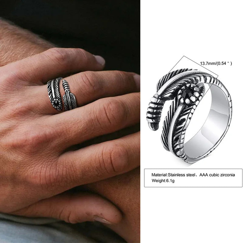 Punk Vintage Ethnic Rings for Men