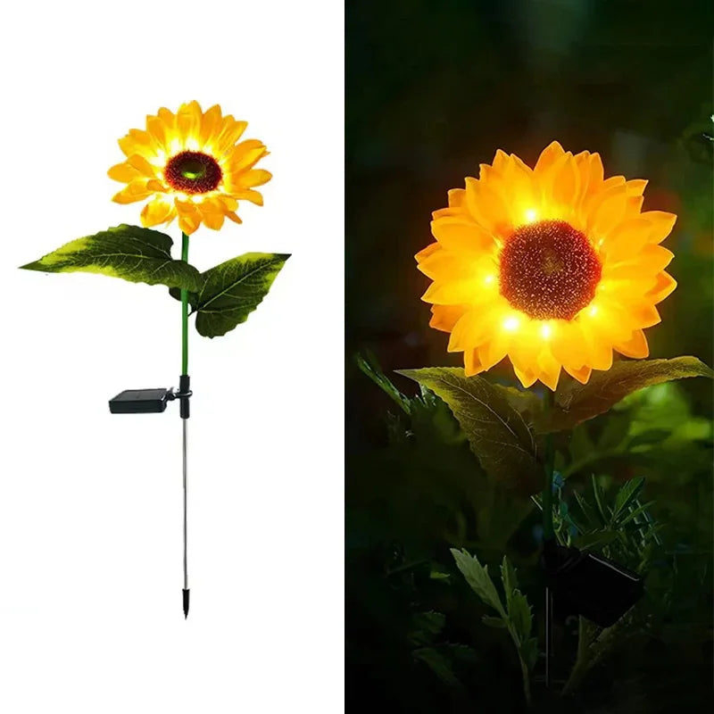 Waterproof Sunflower Simulation Solar Light Outdoor