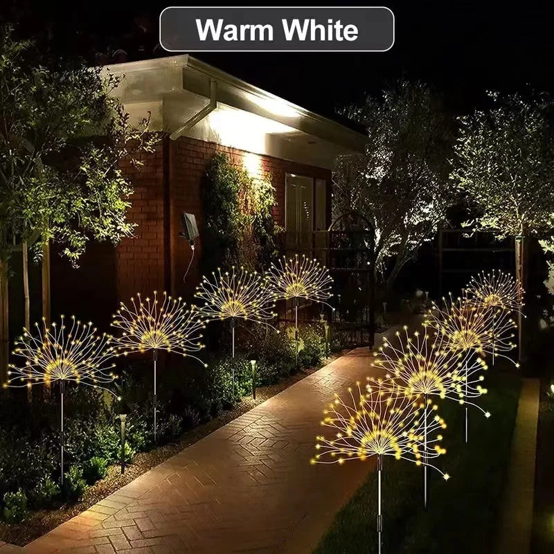 Outdoor solar lights, Christmas firework light