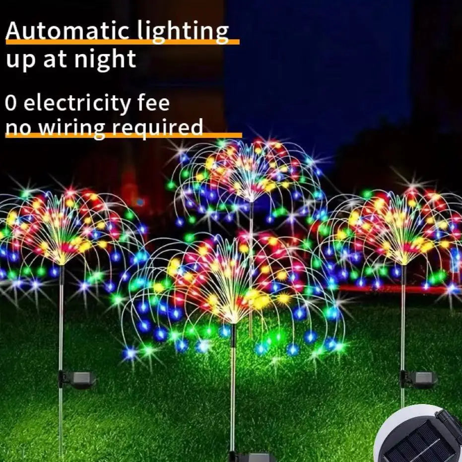 Outdoor solar lights, Christmas firework light