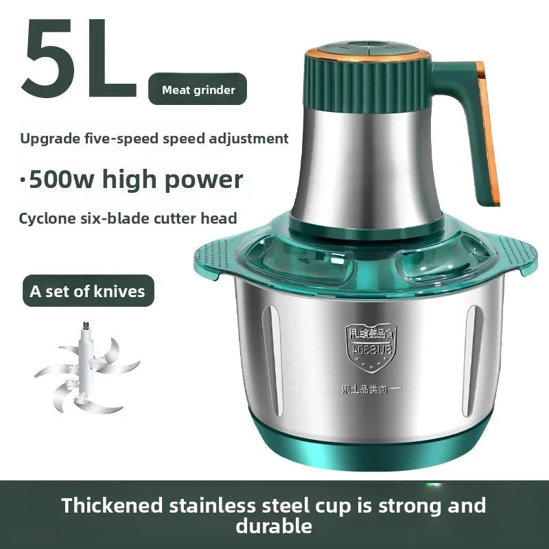 Stainless steel automatic meat grinder