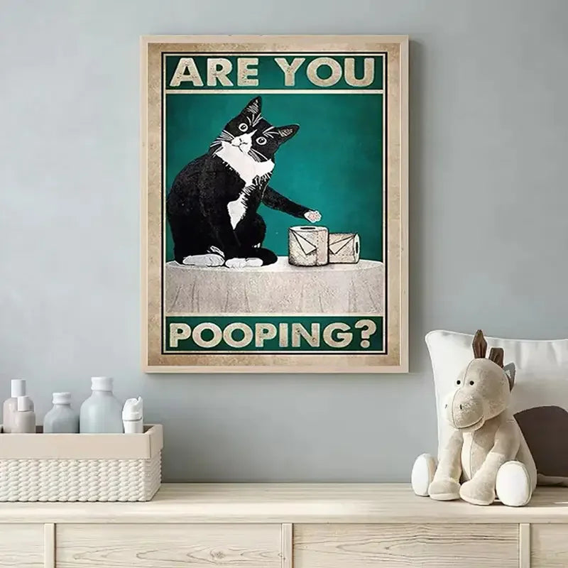 Funny animal poster