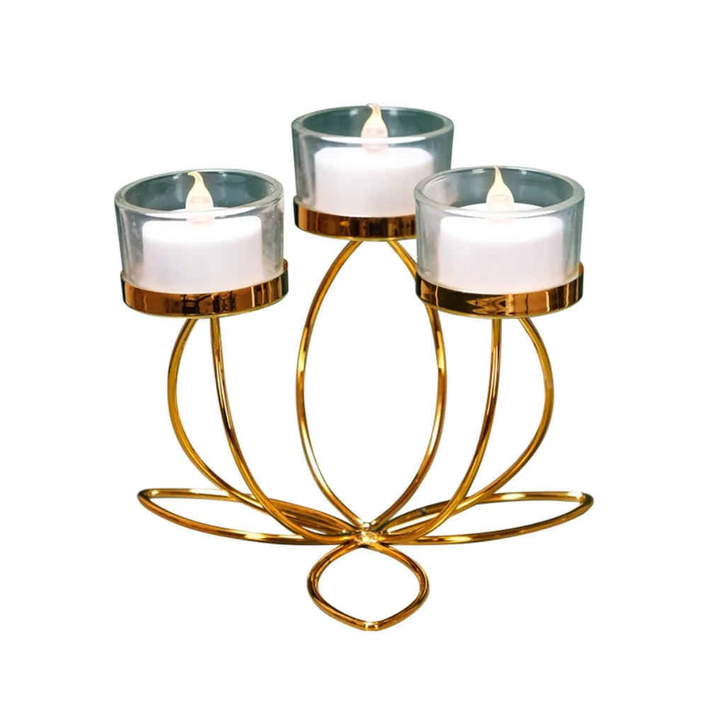 Retro metal candle holder