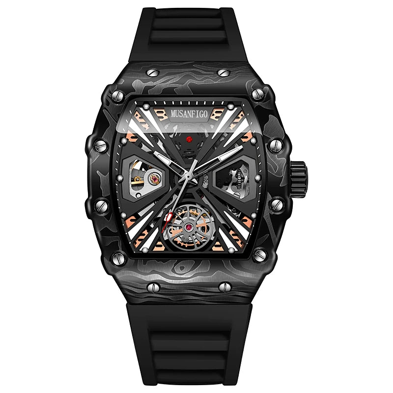 MUSANFIGO hollowed out men's fully automatic watch