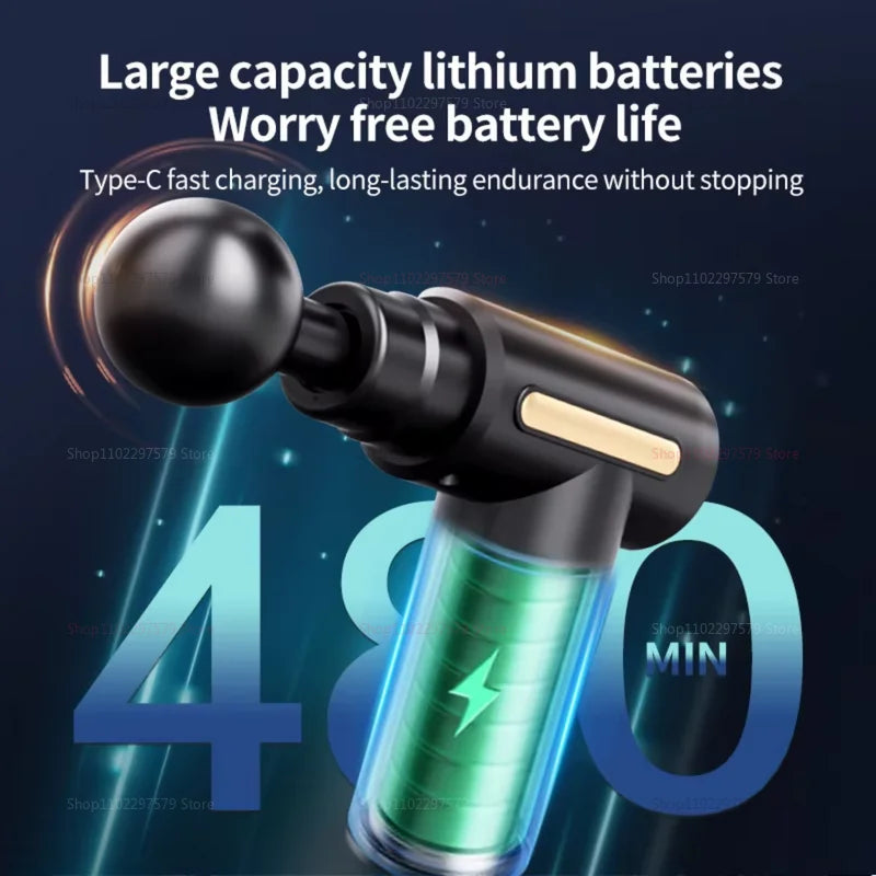 Mini USB massage gun for muscle relaxation