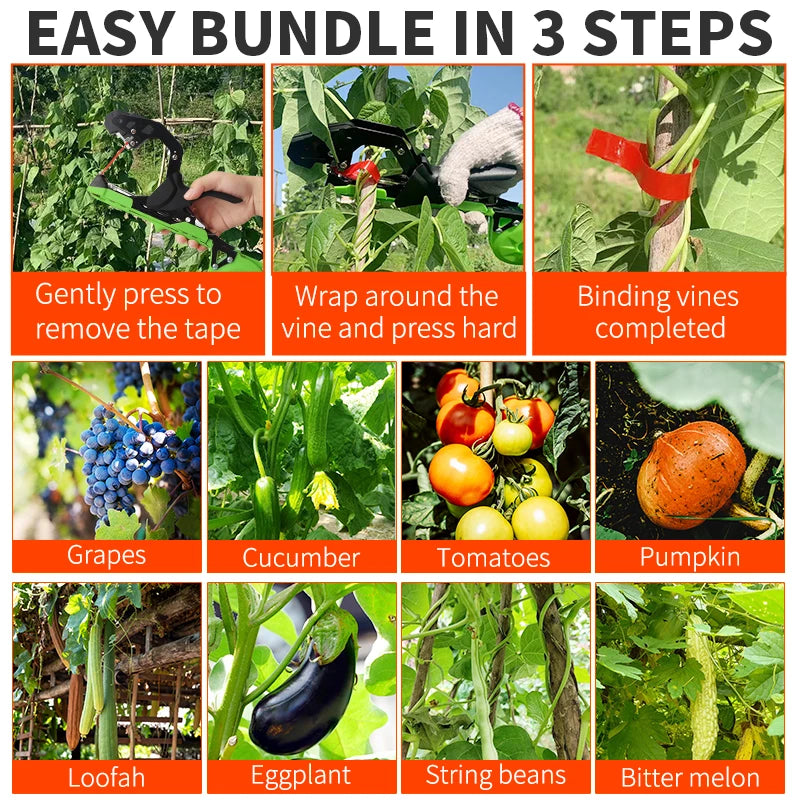 Onnfang garden plant tying machine