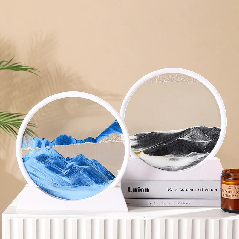 3D Sand Hourglass Art Image