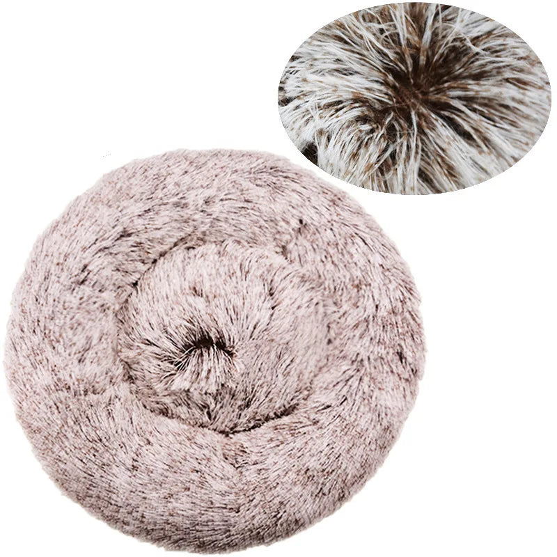Super soft round pet bed