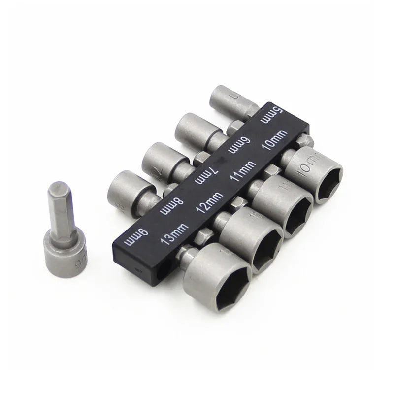 10 In 1 Rapid Ratchet Wrench 5-13mm Power Nut Driver Adapter