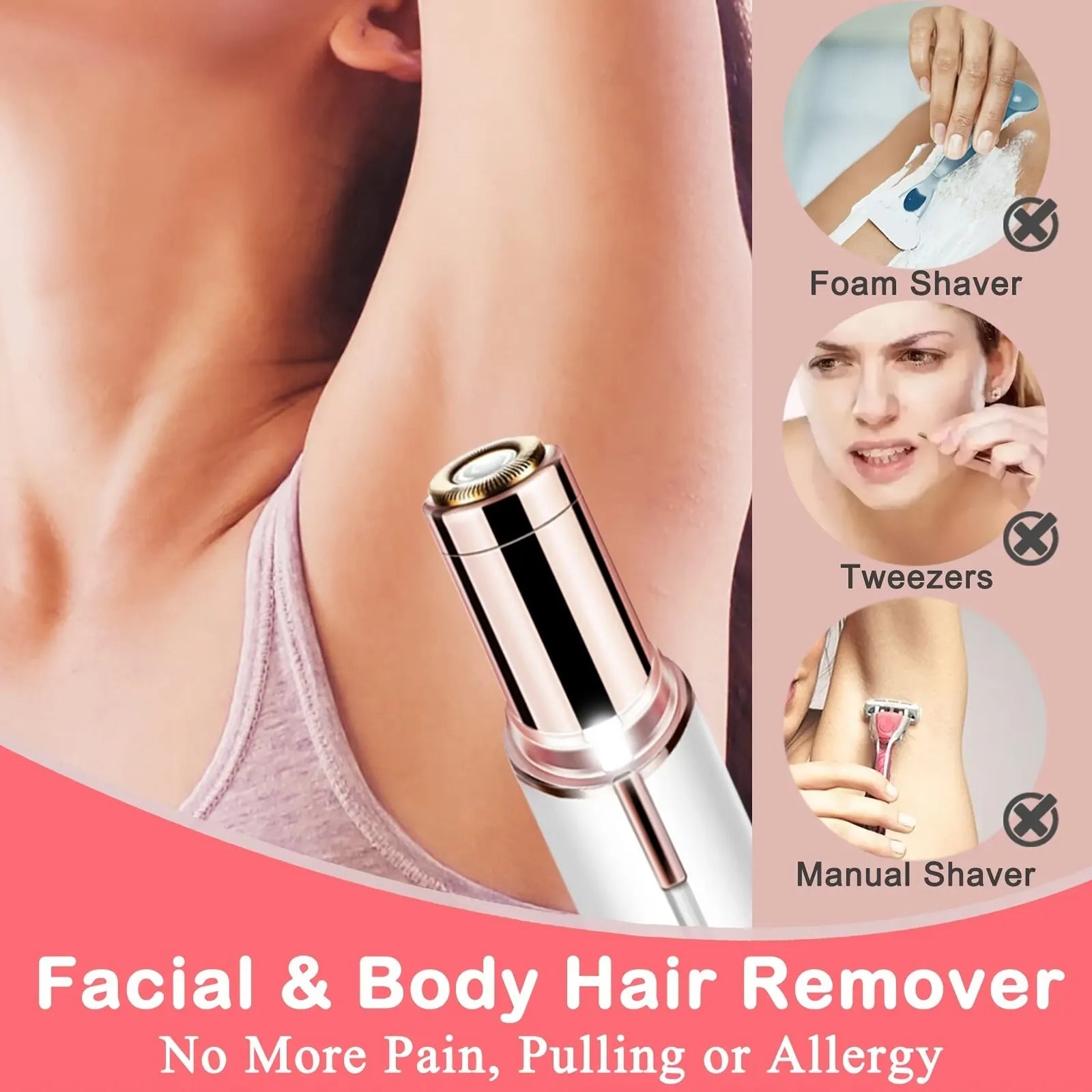 FaceDepil - Portable electric hair remover