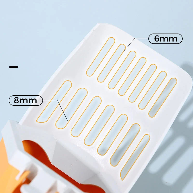 Cat litter scoop with built-in poop bag