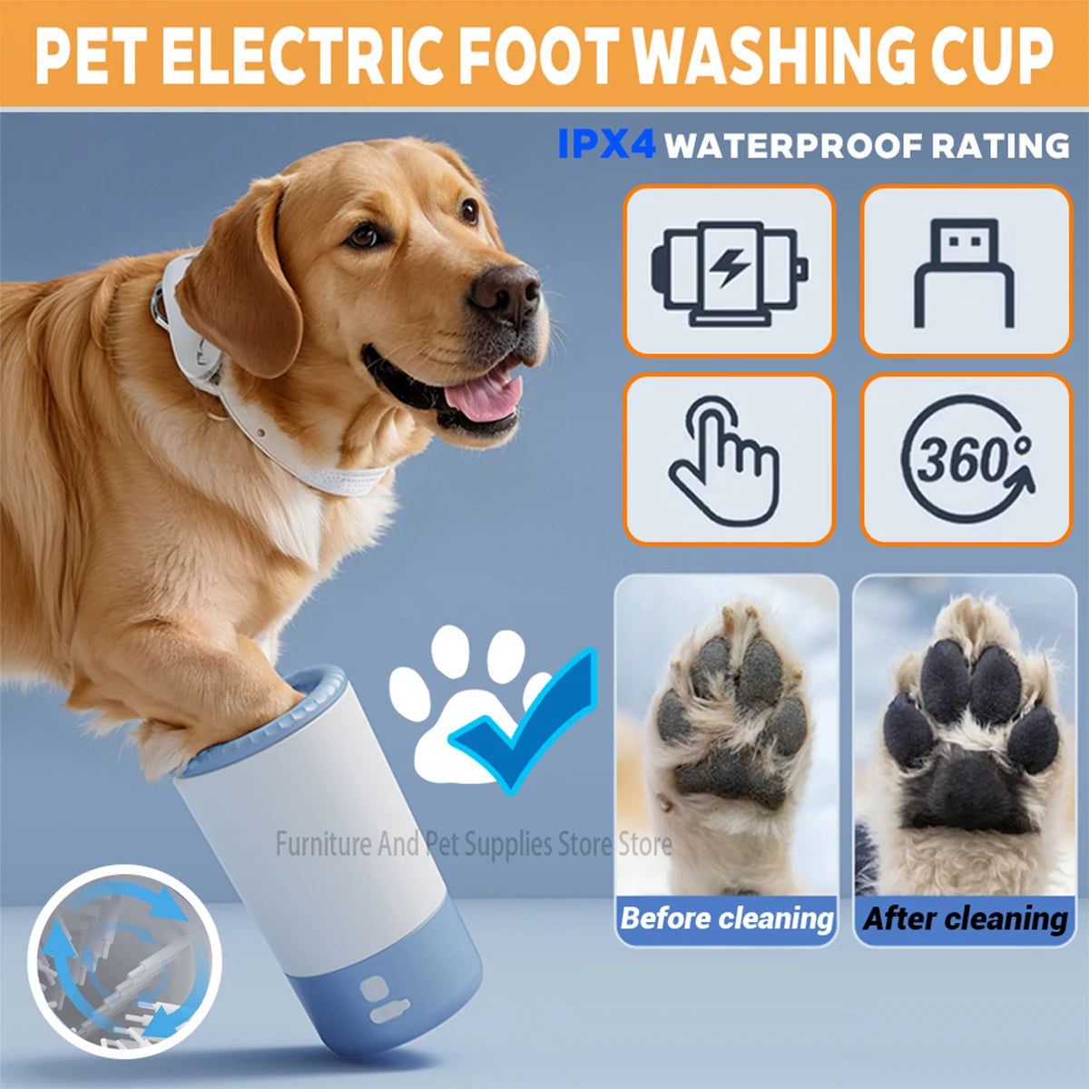 Electric Pet Paw Cleaner