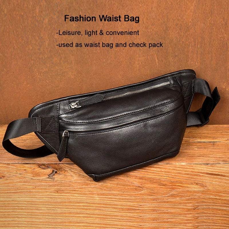 Leather waist bag