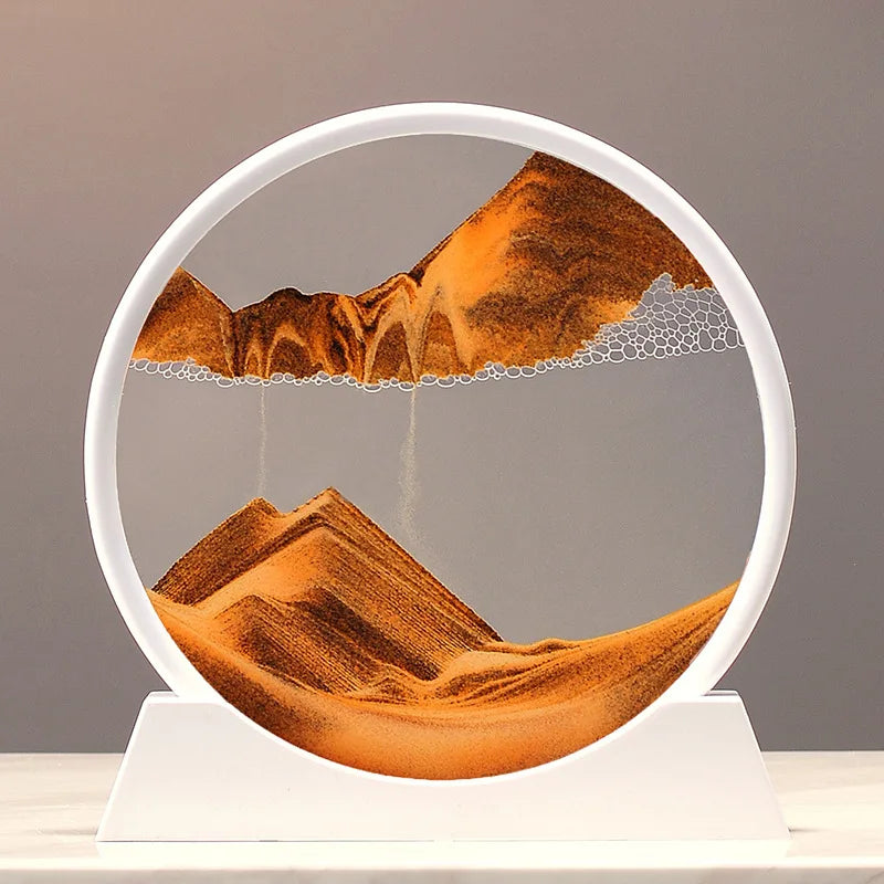 3D Sand Hourglass Art Image