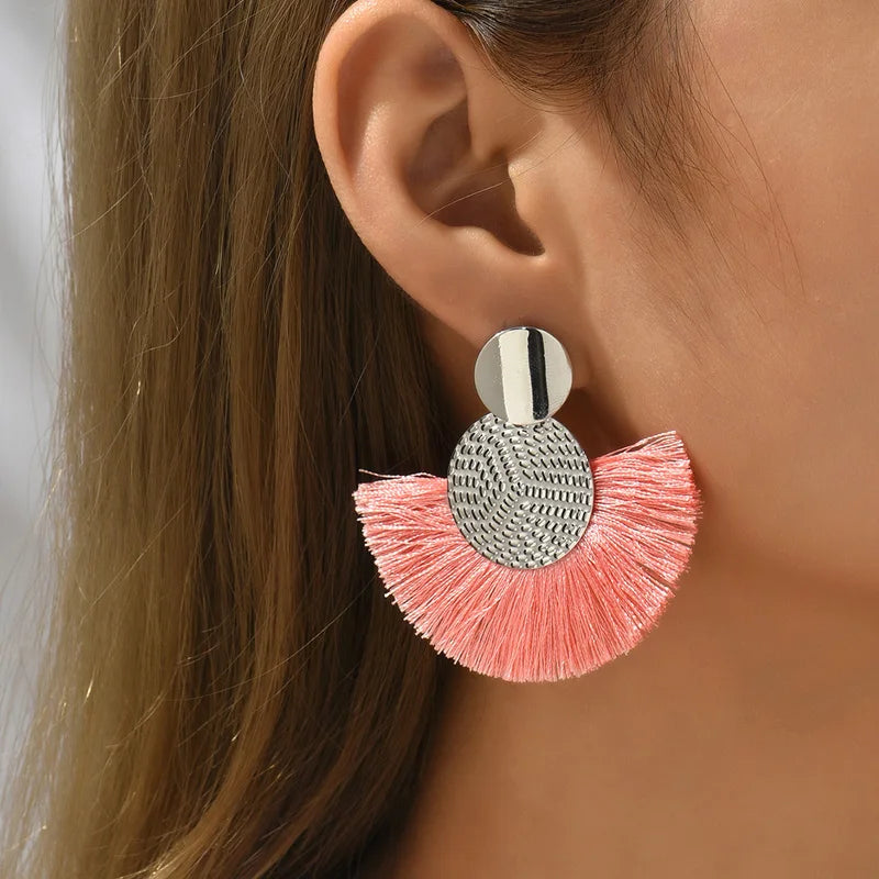 Fringed earrings