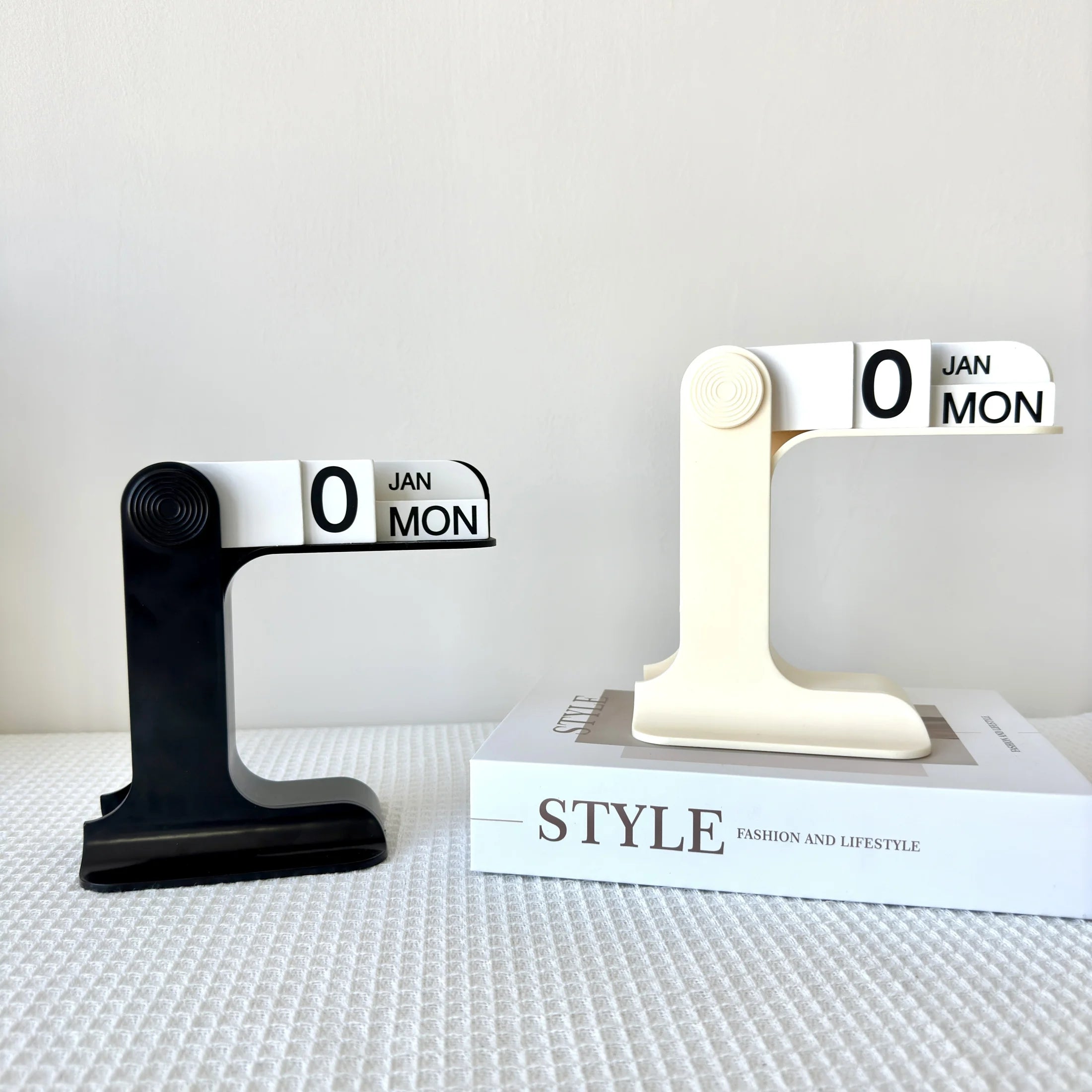 Creative perpetual calendar in minimalist style